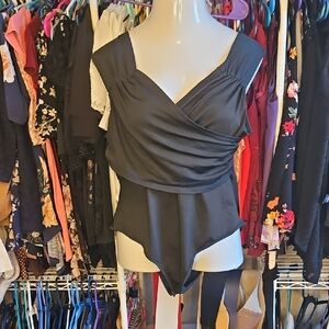 Elegant Black Women's Bodysuit